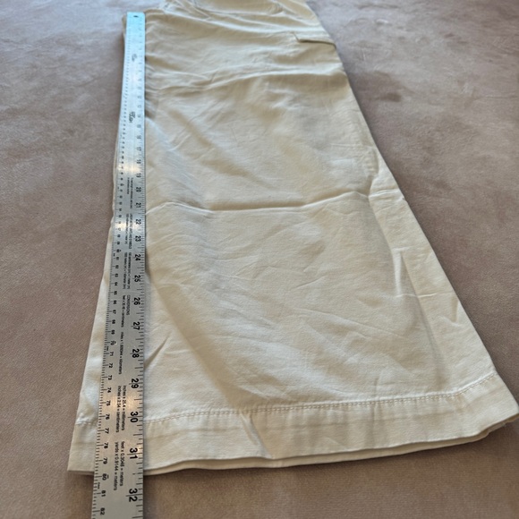 Madewell Griff Superwide-Leg Cargo Pants in Garment Dye • size 28•Vintage Canvas - Picture 7 of 9